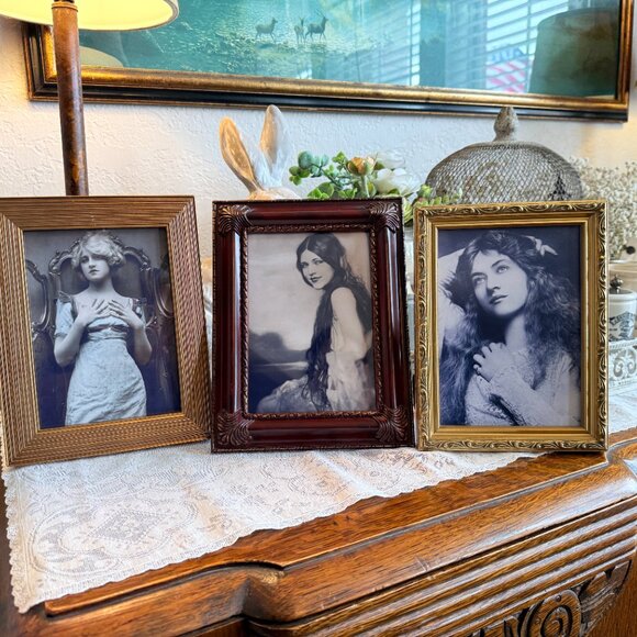 3 Vintage Frames with Beautiful Women from the 1920's - Picture 6 of 15
